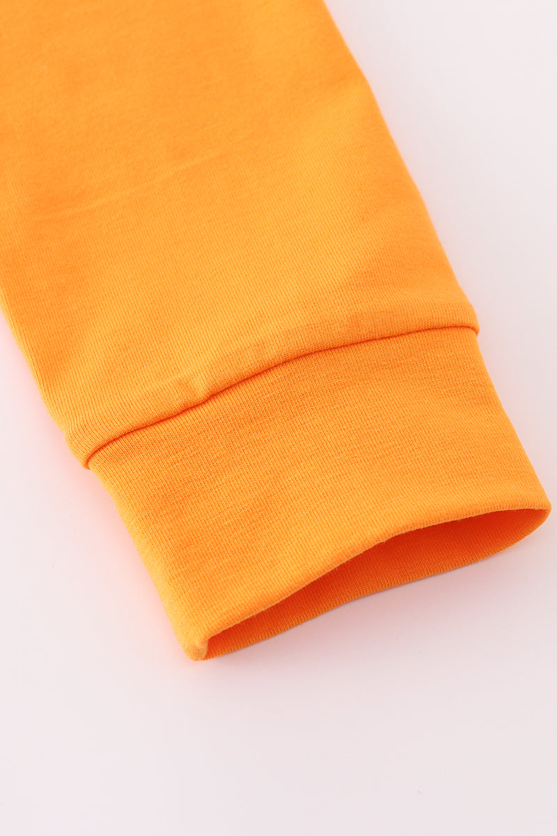 Orange Tennessee Go Vols Applique Stripe Top