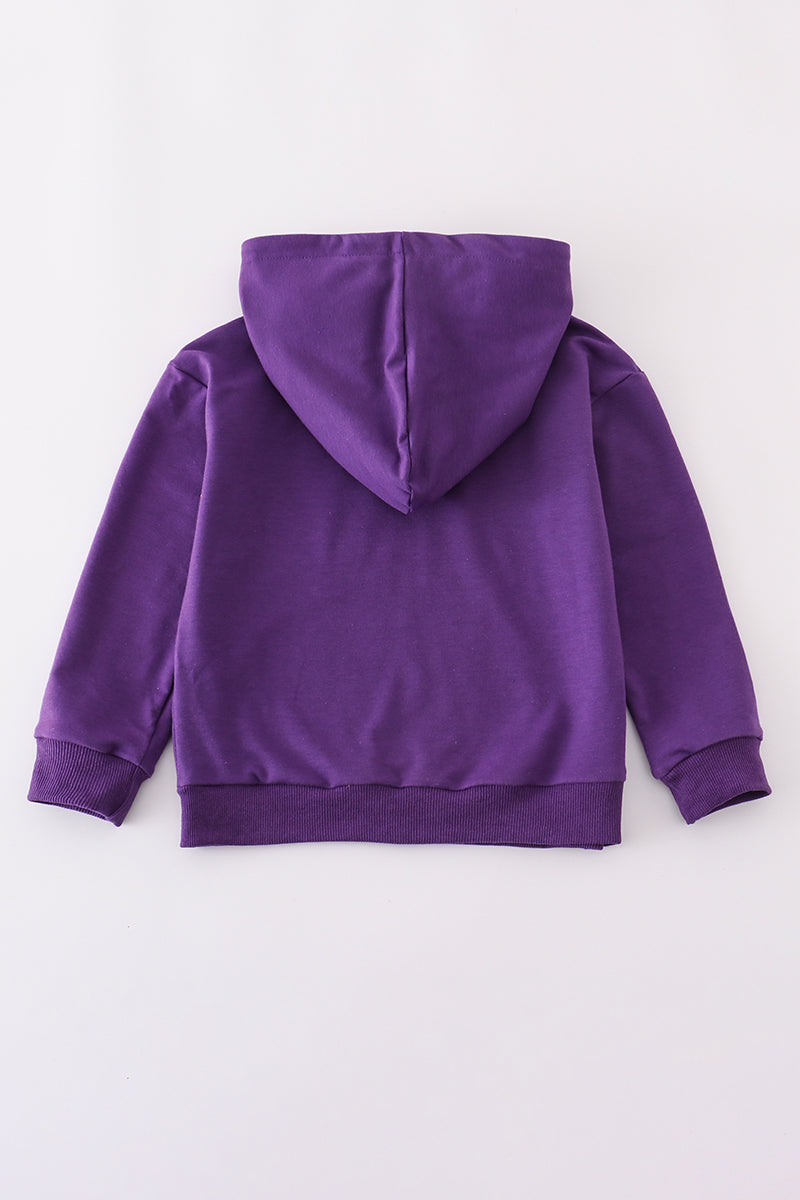 Lsu Glitter Hoodie Top