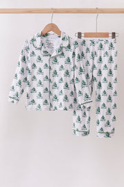 Green Christmas Tree Bamboo Mom&me Pajama Set