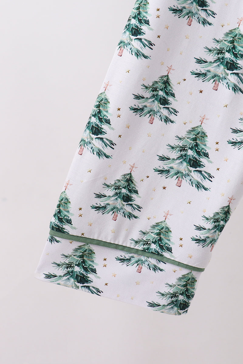 Green Christmas Tree Bamboo Mom&me Pajama Set