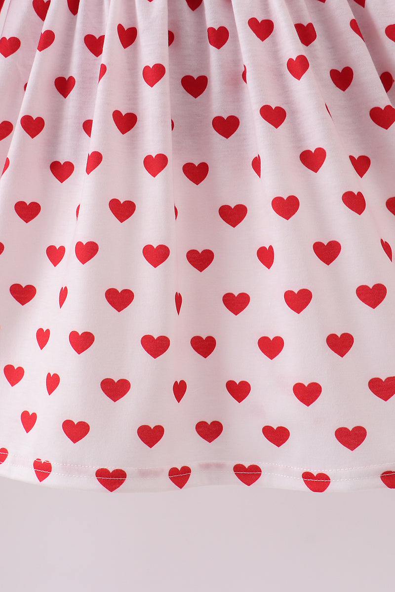 Red Heart Applique Ruffle 2pc Set