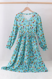Mint Dr. Seuss Print Women Dress