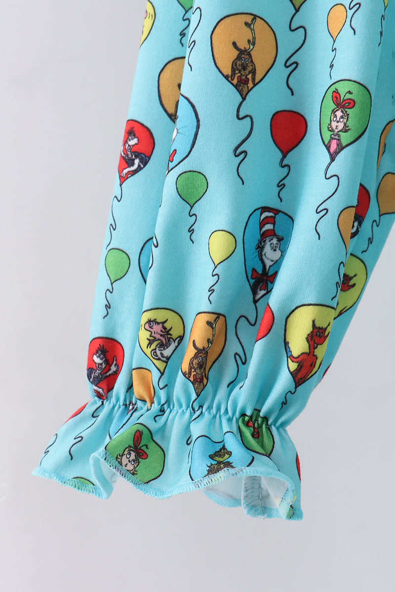 Mint Dr. Seuss Print Women Dress