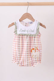 Lawb Of God Applique Plaid Bubble