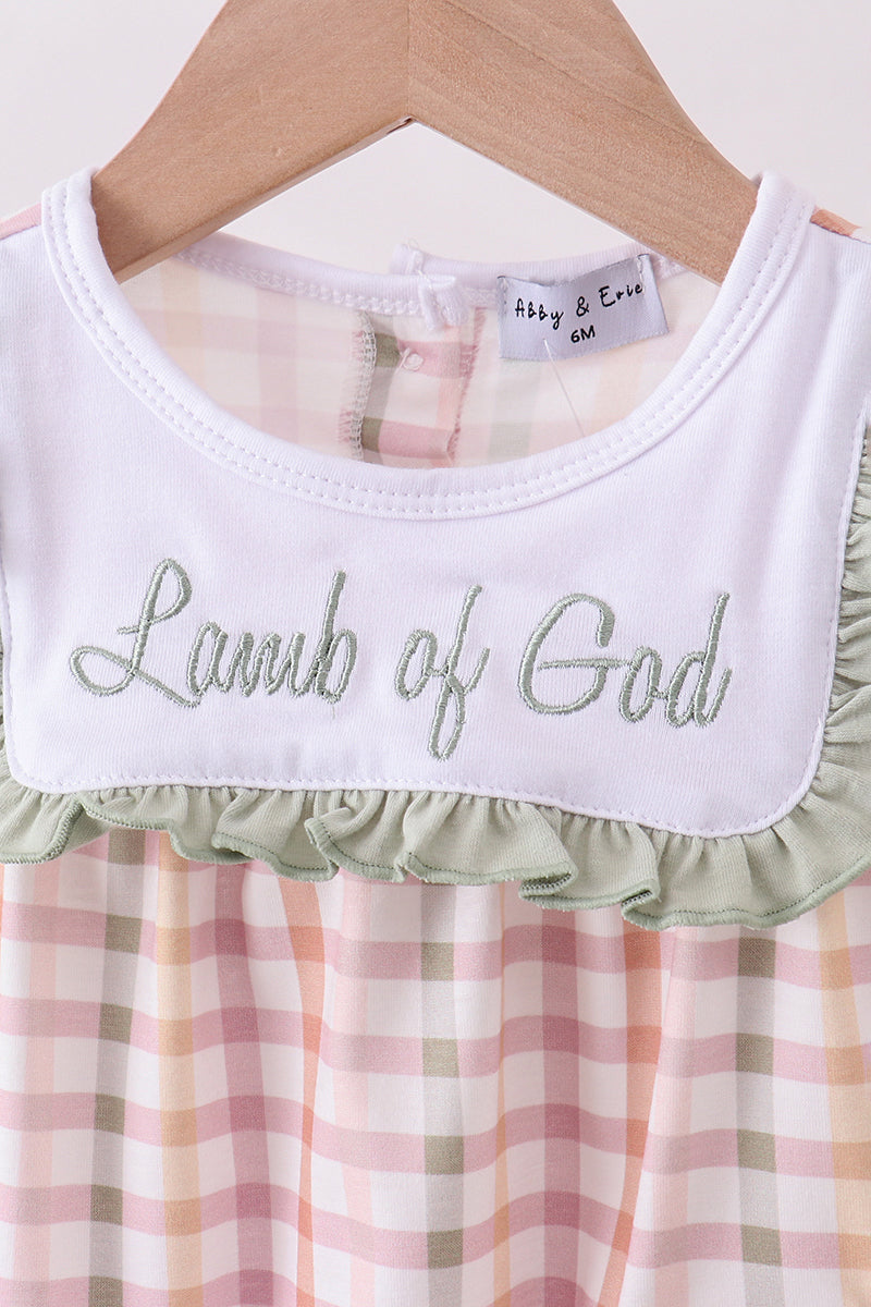 Lawb Of God Applique Plaid Bubble