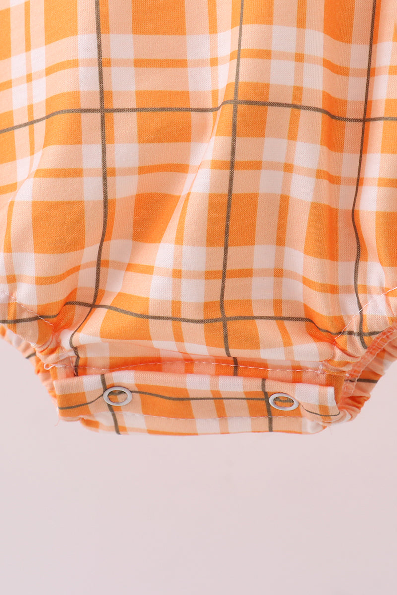 Tennessee Go Vols Smocked Plaid Bubble