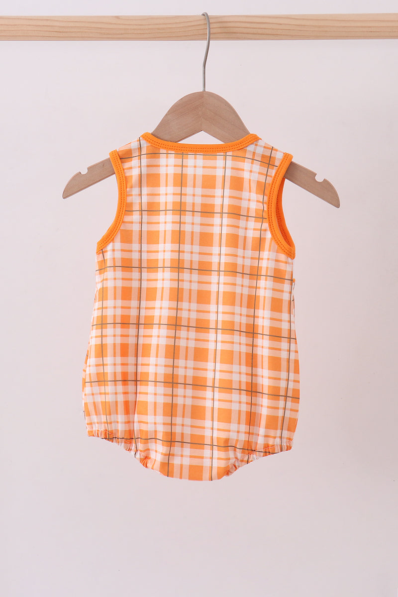 Tennessee Go Vols Smocked Plaid Bubble