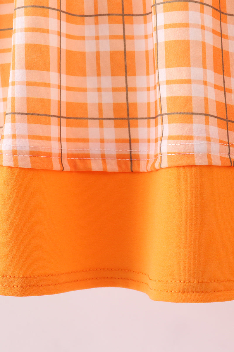 Tennessee Go Vols Smocked Plaid Dress