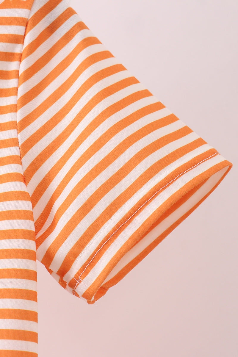 Tennessee Go Vols Embroidery Stripe Top
