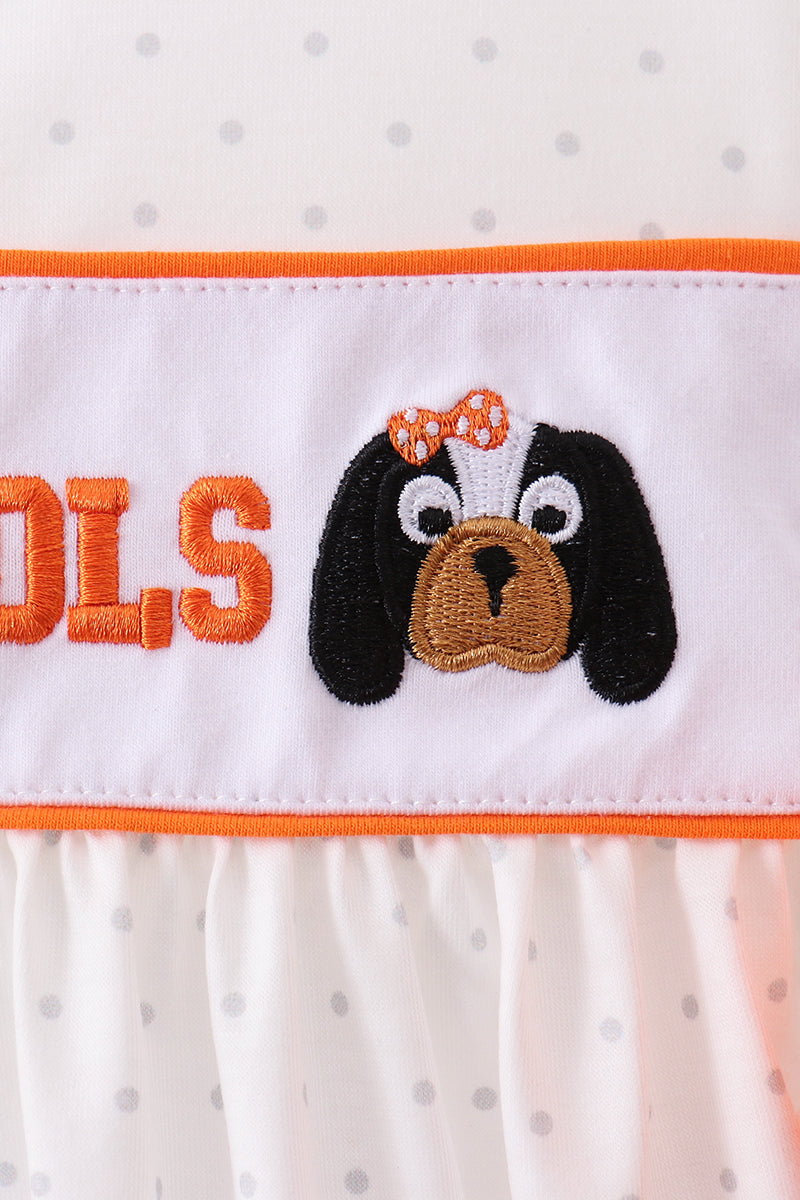 Tennessee Go Vols Embroidery Bow Dress