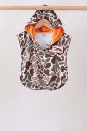 Camo Mallard Embroidered Upf Swim Coverup