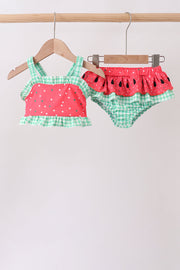 Red Watermelon Upf Swim Set