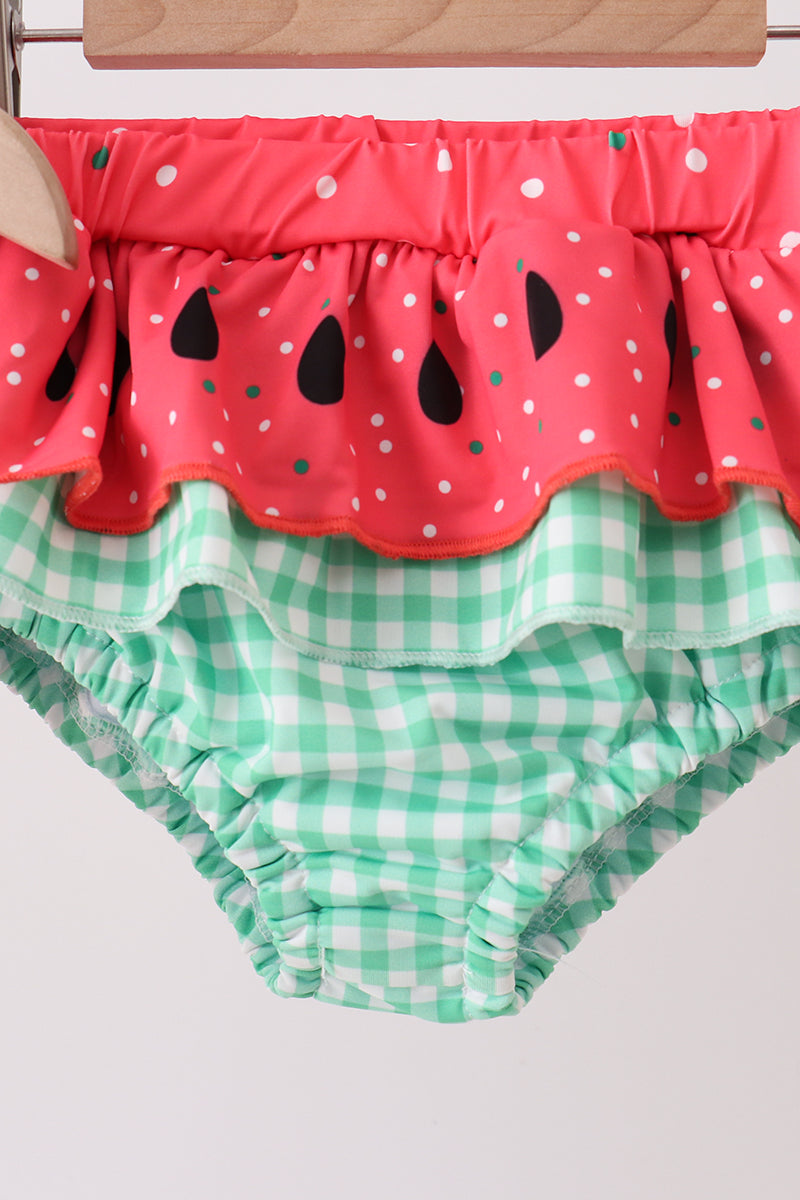 Red Watermelon Upf Swim Set
