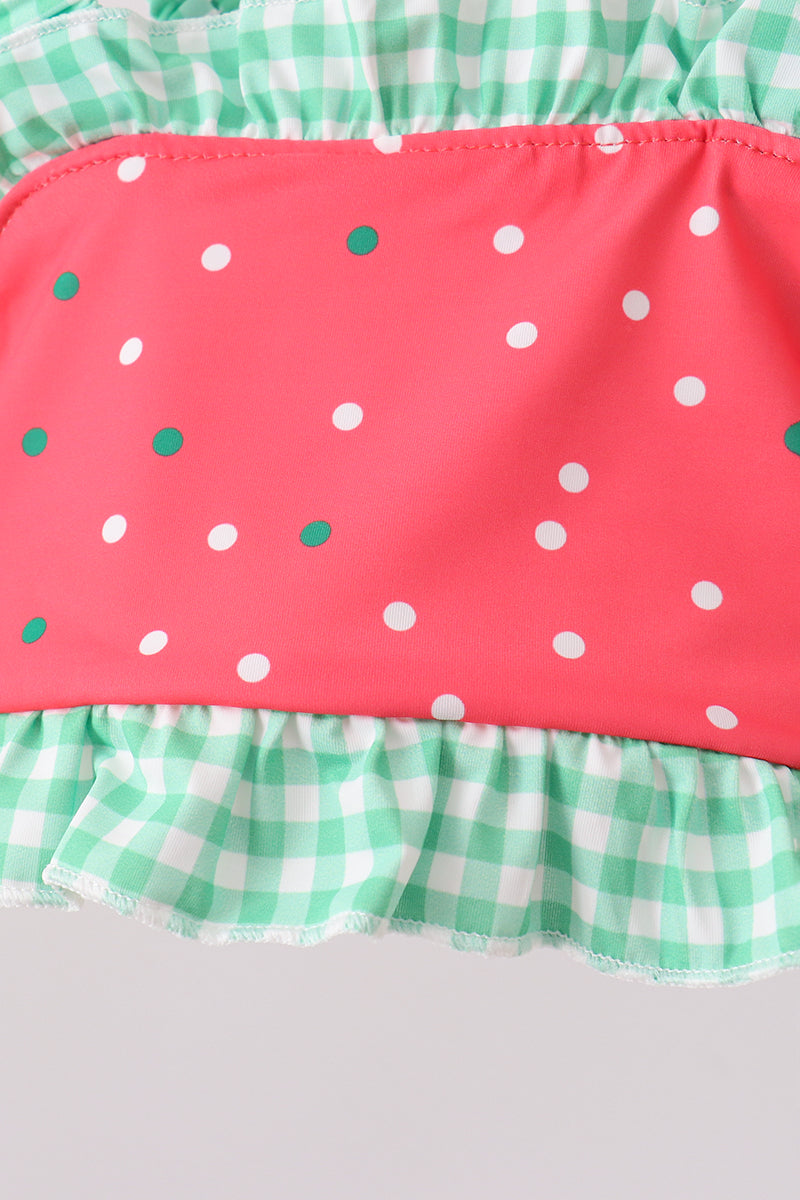 Red Watermelon Upf Swim Set
