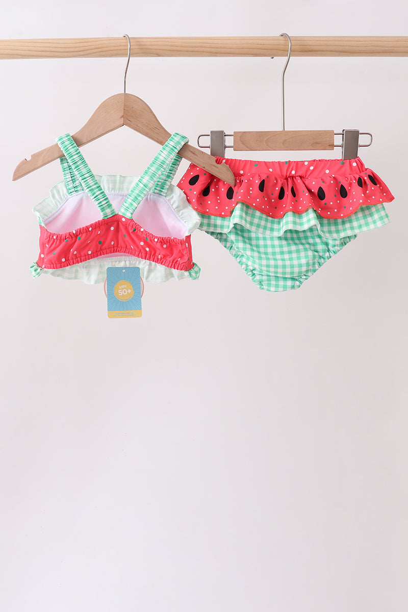 Red Watermelon Upf Swim Set