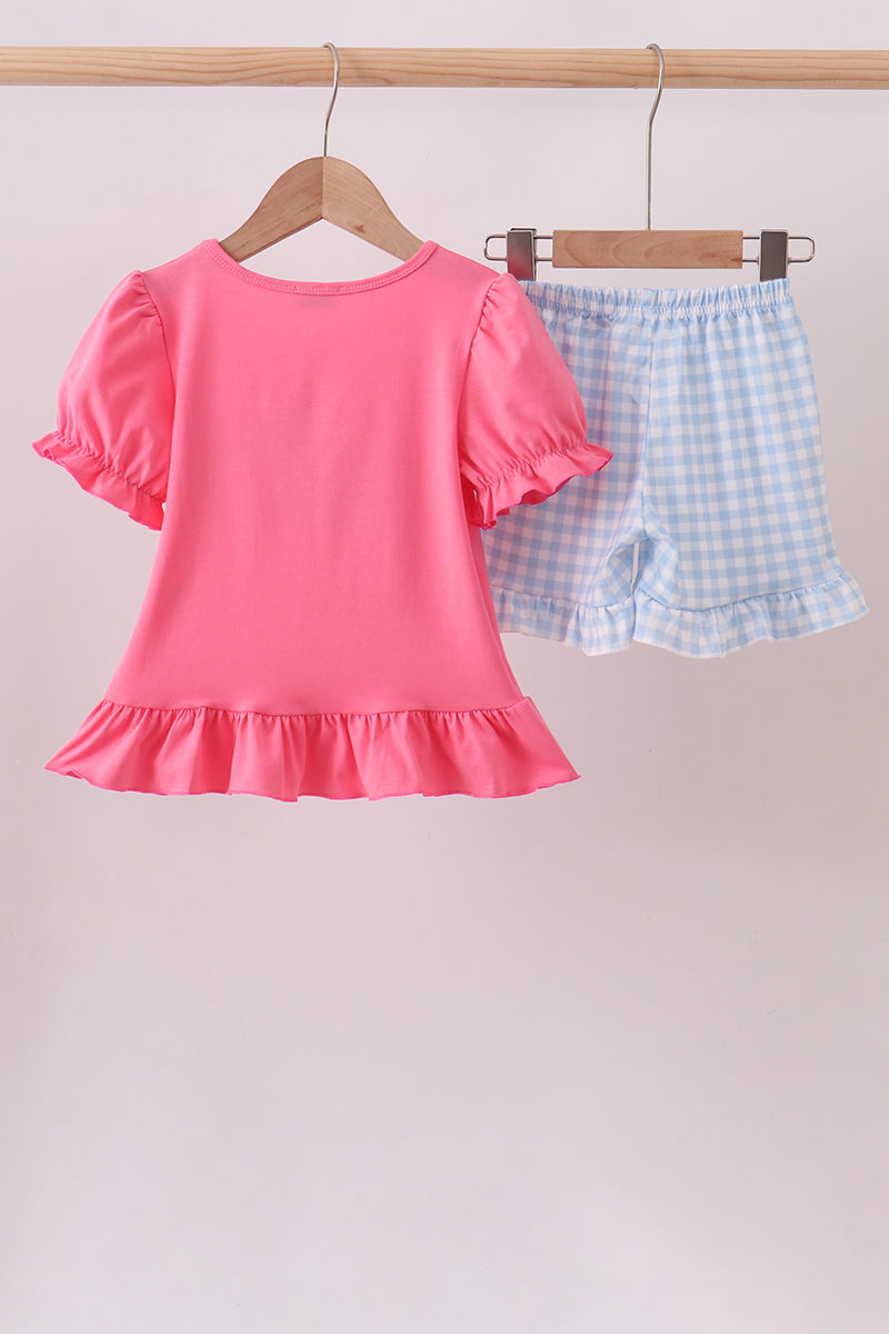 Pink Abc Appliqué Set