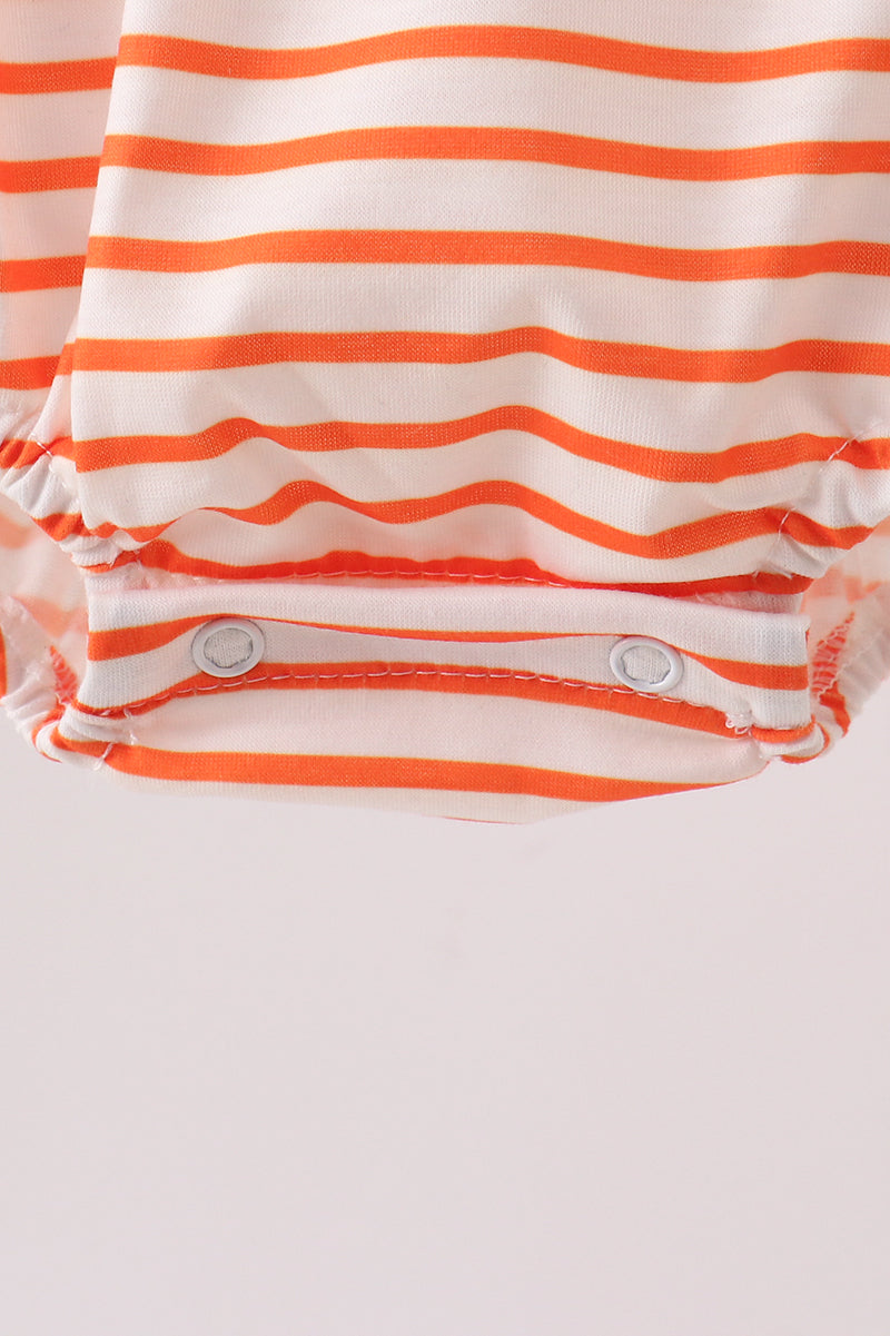 Au Tiger Applique Ruffle Stripe Bubble