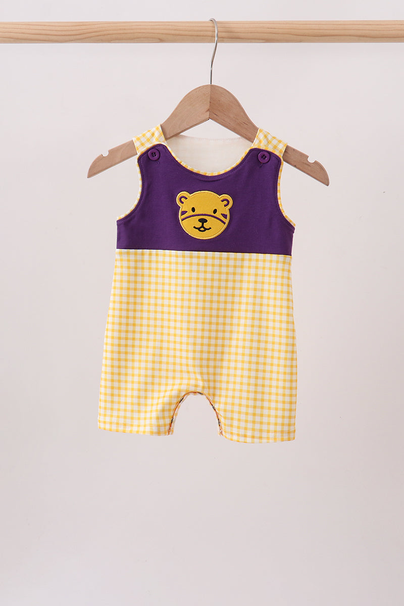Purple Lsu Tiger Applique Jon Jon