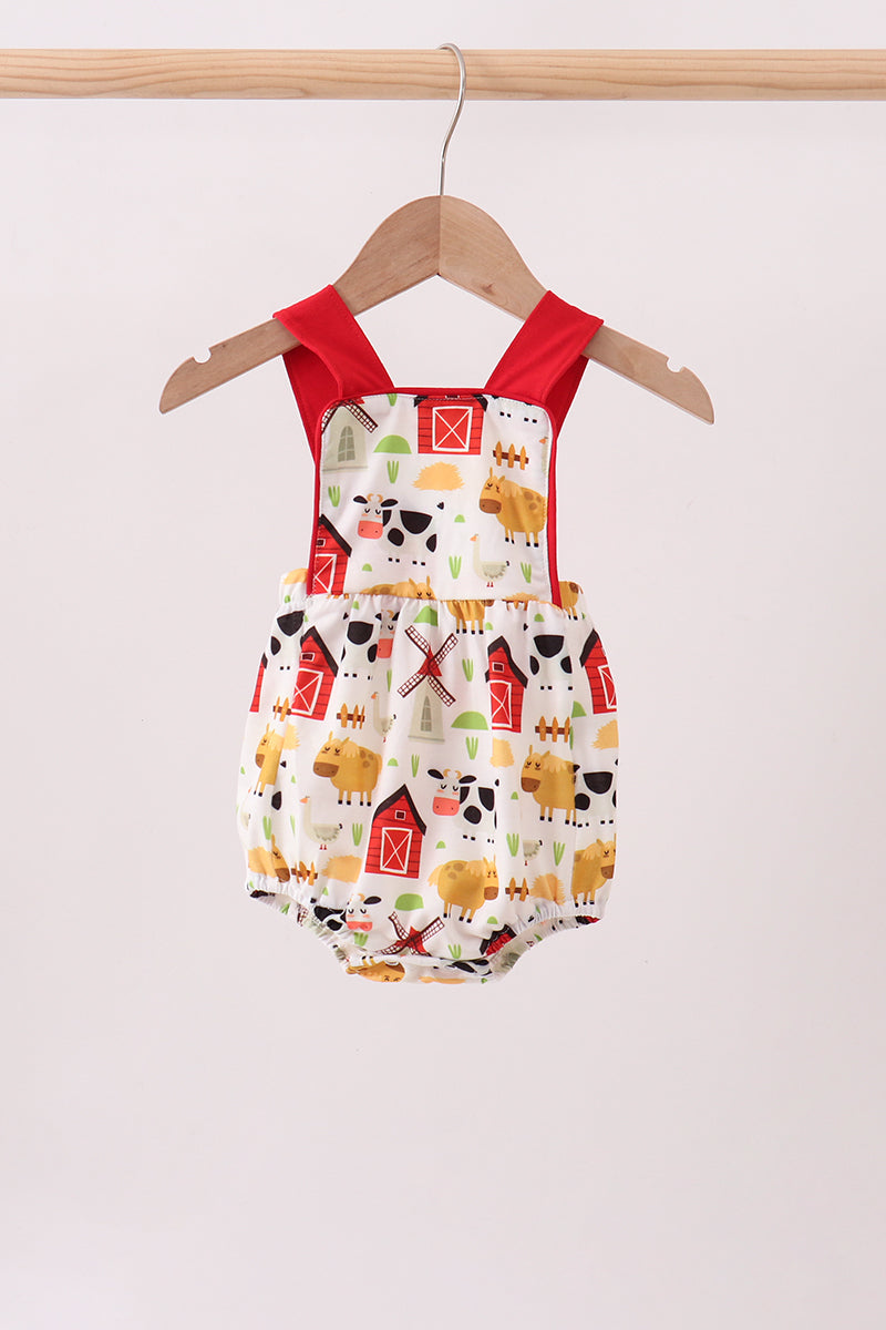 Red Farm Animal Bubble