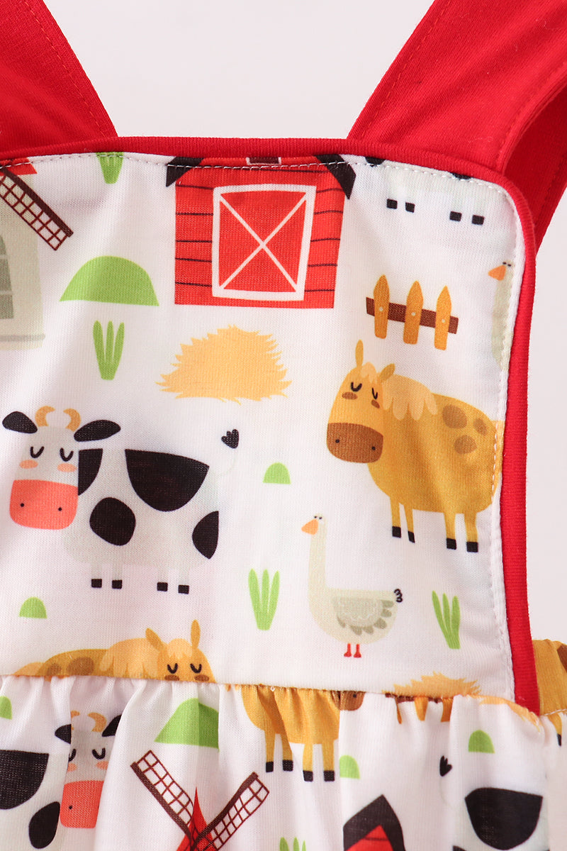 Red Farm Animal Bubble