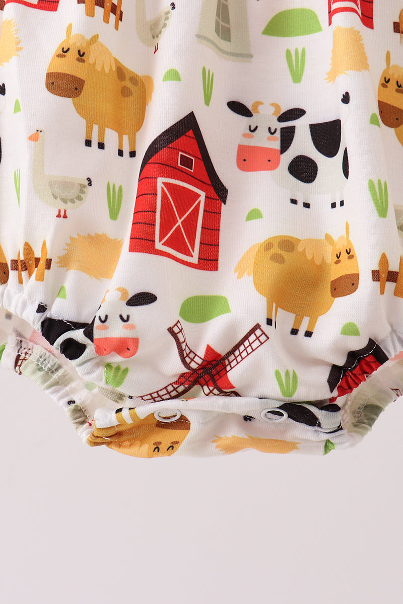 Red Farm Animal Bubble
