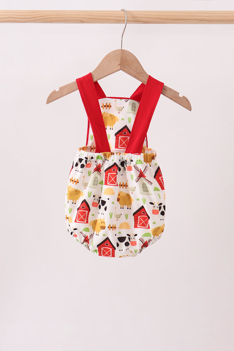 Red Farm Animal Bubble