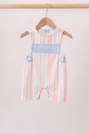 Seashell Stripe Embroidered Jon Jon