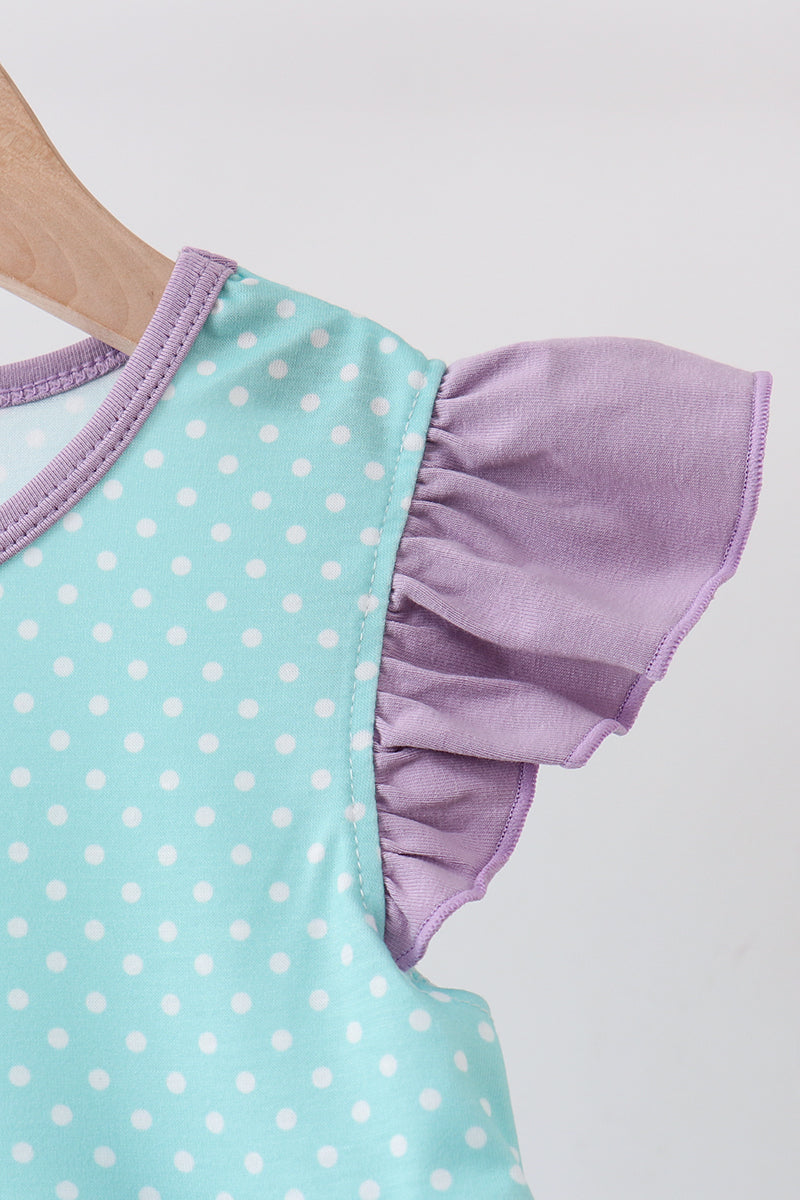 Blue Under The Sea Embroidered Dress