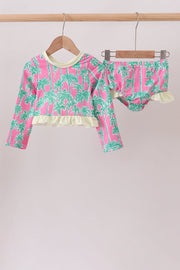 Palm Tree Upf Rashguard Set