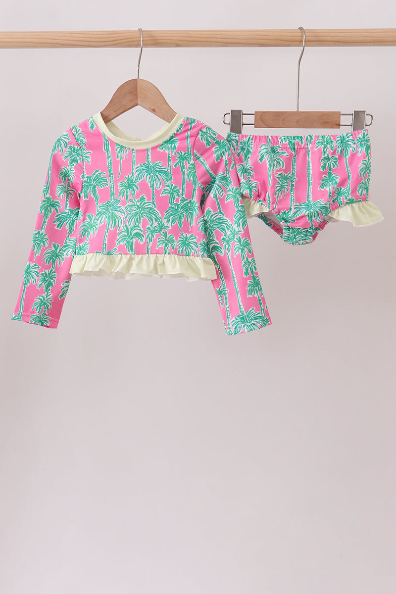Palm Tree Upf Rashguard Set