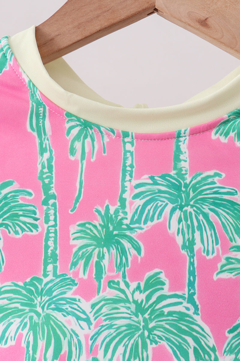 Palm Tree Upf Rashguard Set