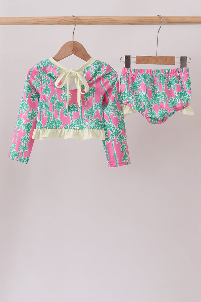 Palm Tree Upf Rashguard Set