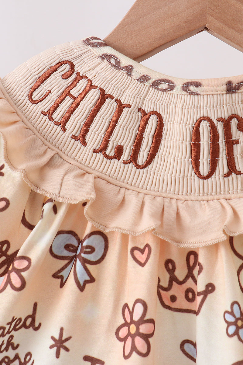 Child Of God Smocked Bloomer Set