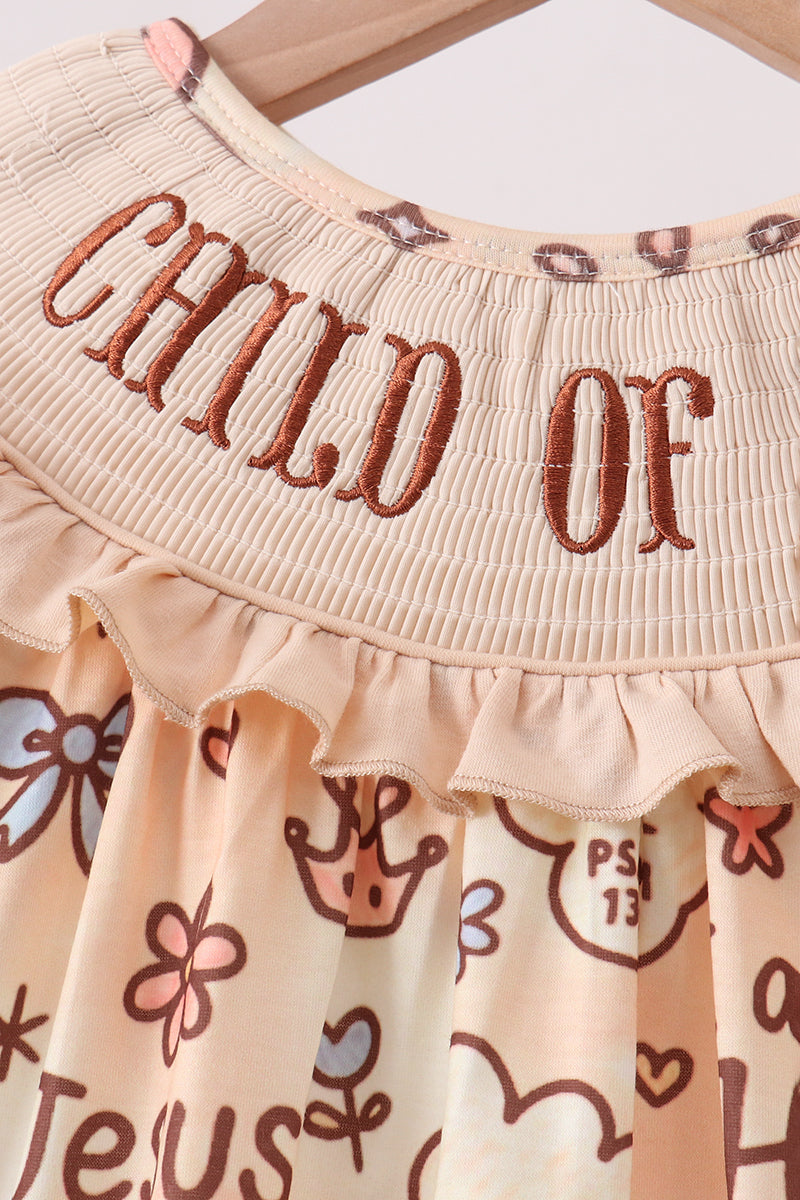 Child Of God Smocked Ruffle Shorts Set