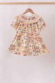 Child Of God Smocked Ruffle Dress