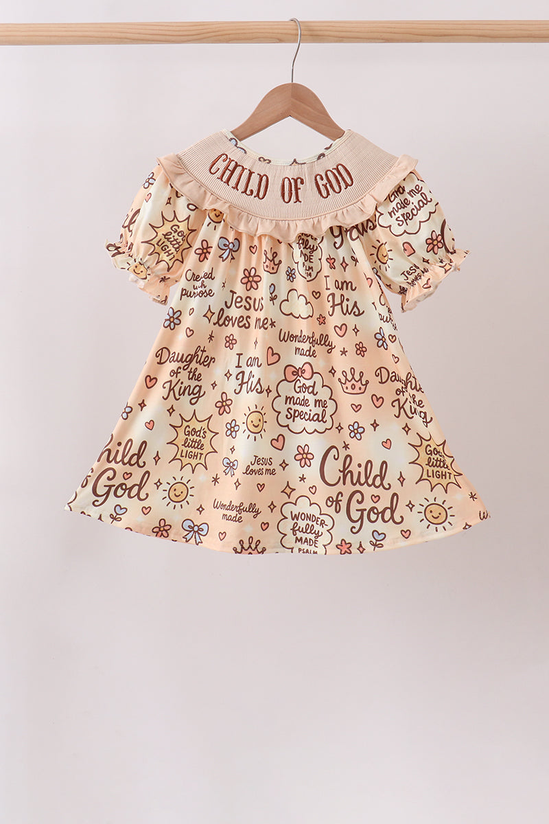 Child Of God Smocked Ruffle Dress
