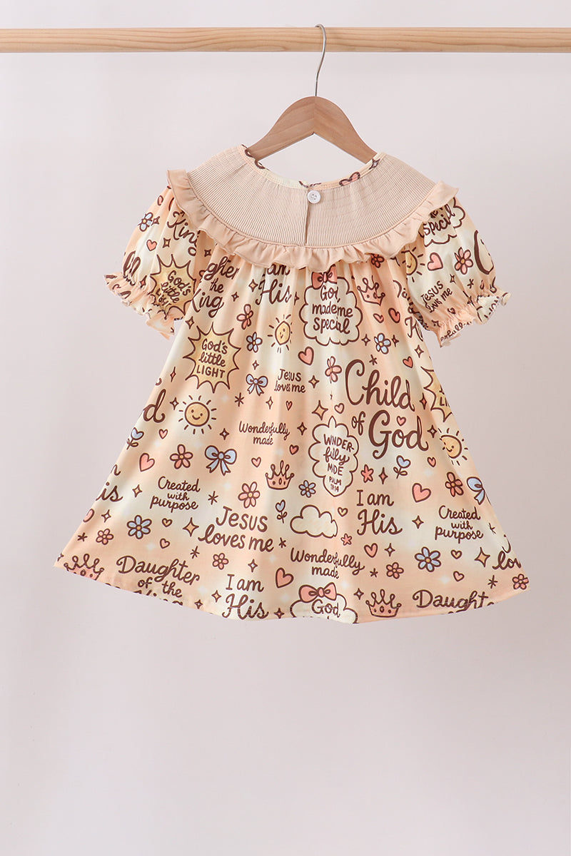 Child Of God Smocked Ruffle Dress