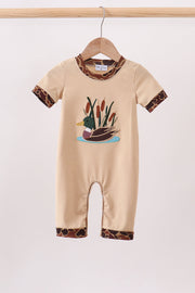 Camouflage Duck Applique Romper