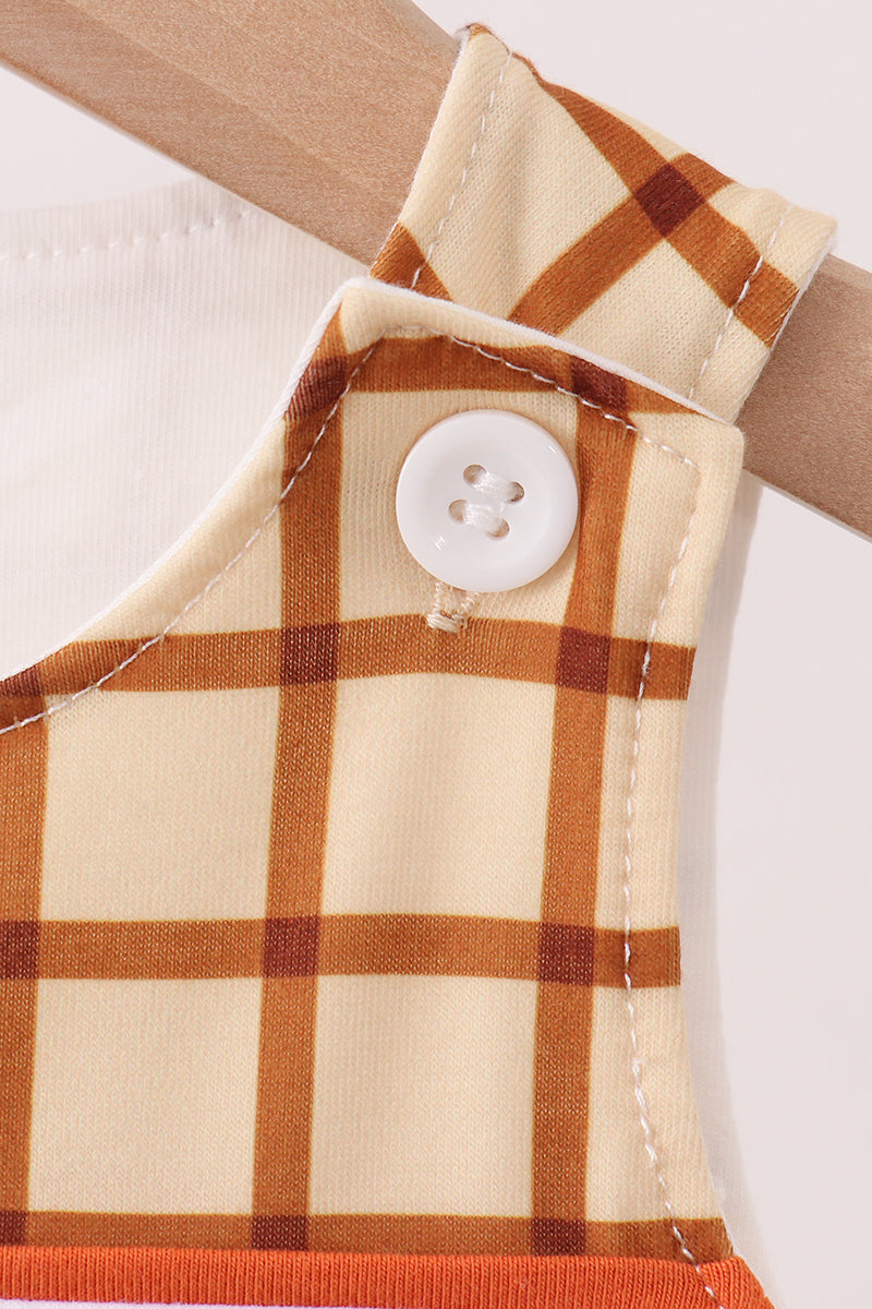 Brown Made To Worship Embroidery Grid Jon Jon