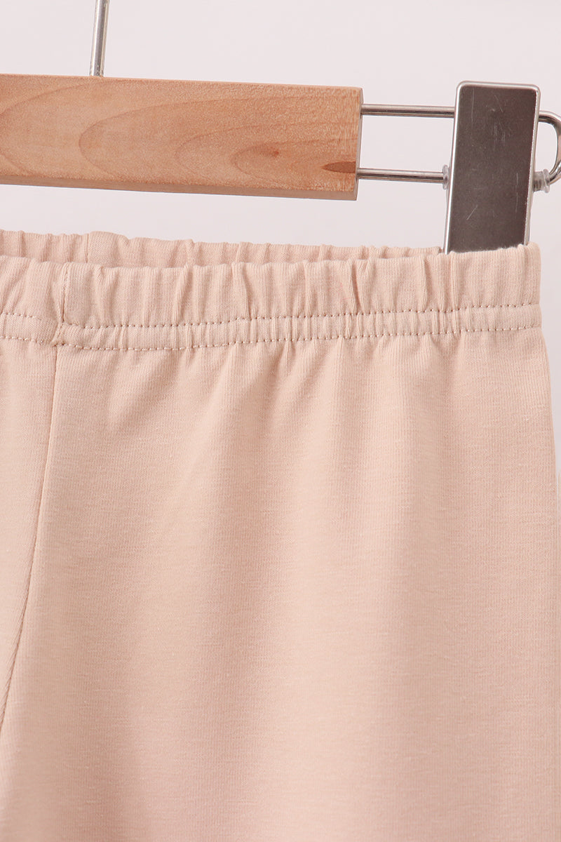 Brown Made To Worship Embroidery Pants Set