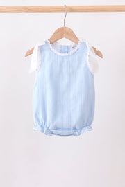 Blue Jacquard Lace Bubble