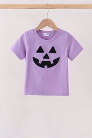 Purple Jack-o-lantern Applique Top