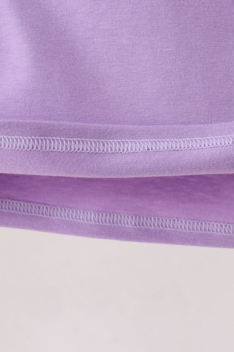 Purple Jack-o-lantern Applique Top