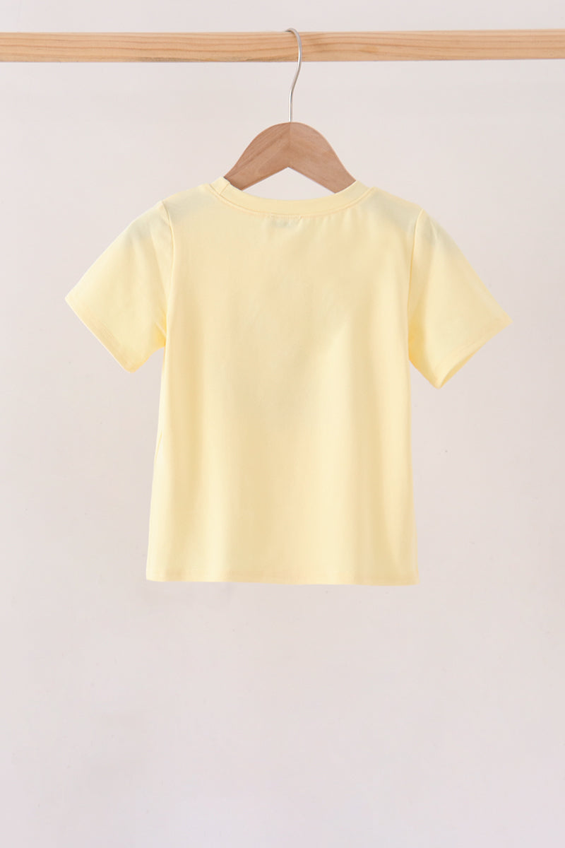 Cream Jack-o-lantern Applique Top