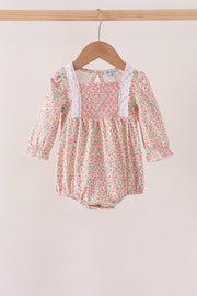 Floral Smocked Lace Bubble