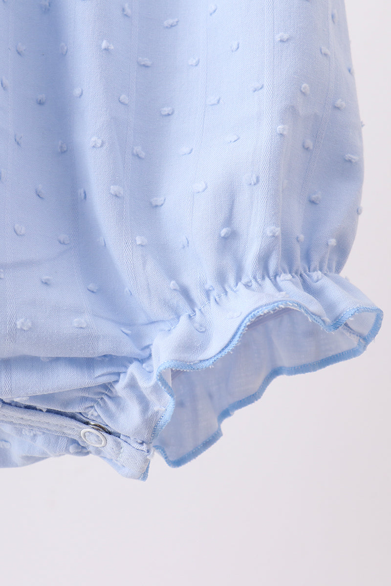Blue Pumpkin Embroidery Jacquard Ruffle Bubble