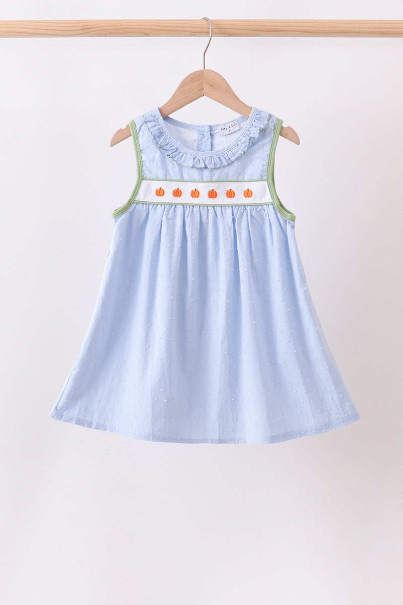 Blue Pumpkin Embroidery Jacquard Ruffle Dress