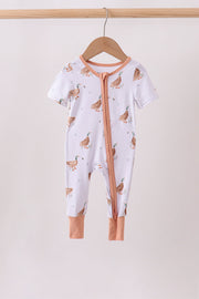 Duck Bamboo Zipper Romper