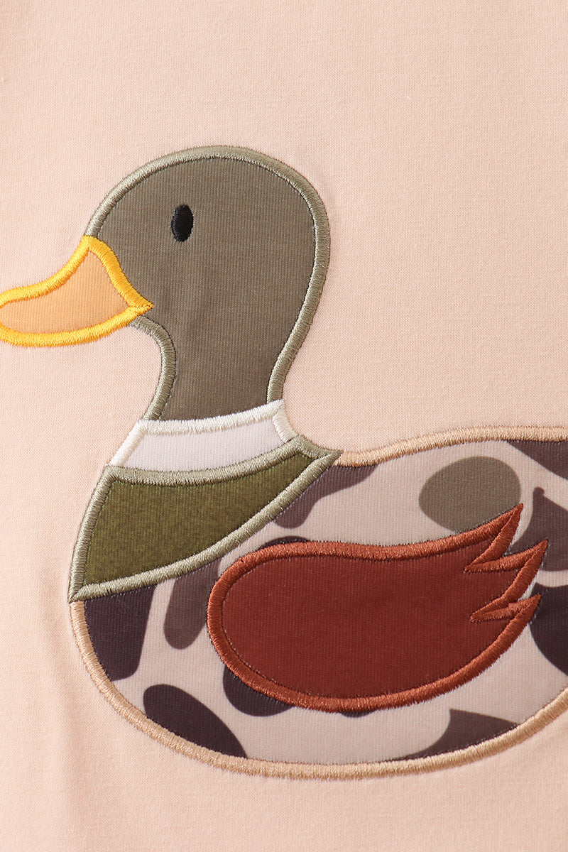 Camouflage Duck Applique Pants Set