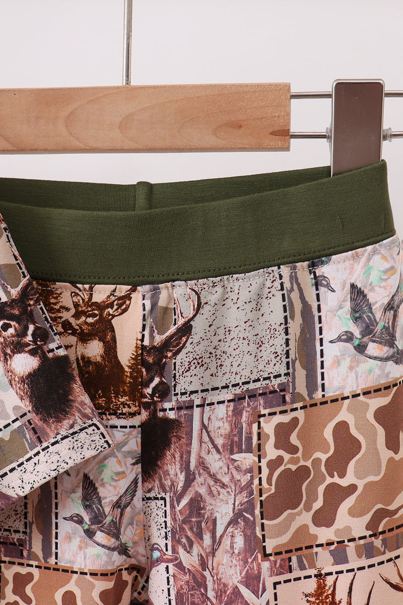 Forest Hunting Bamboo Pajama Set